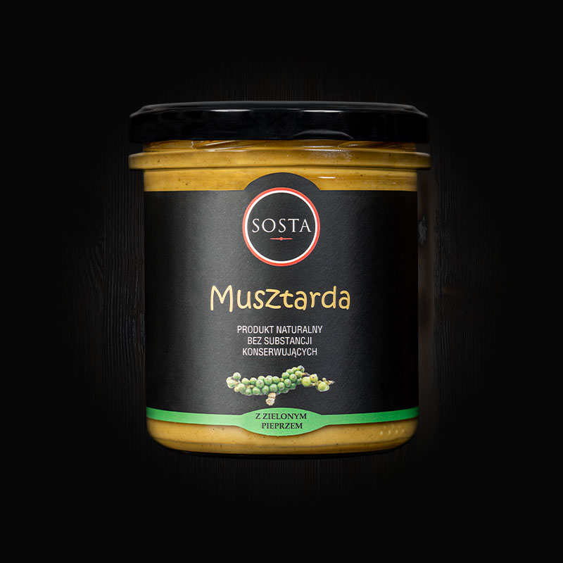 Musztarda z zielonym pieprzem